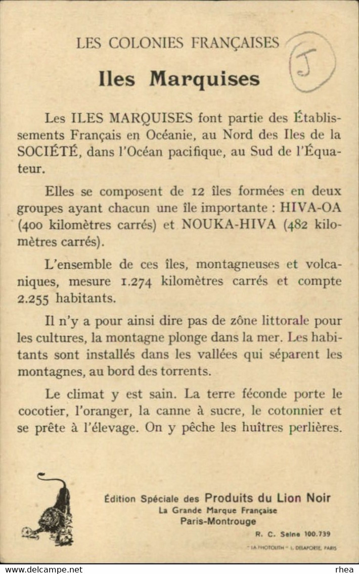 LES MARQUISES - Colonies Françaises - Polynésie Française