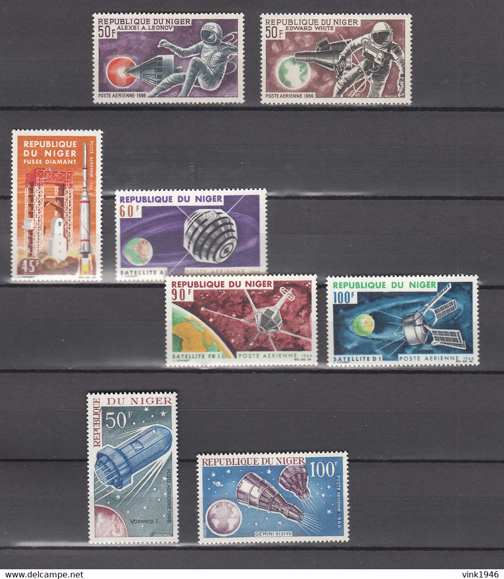 Niger 1966,8V,space,aerospace,ruimtevaart,luft Und Raumfahrt,de L'aérospatiale,MNH/Postfris(A3923) - Amérique Du Nord