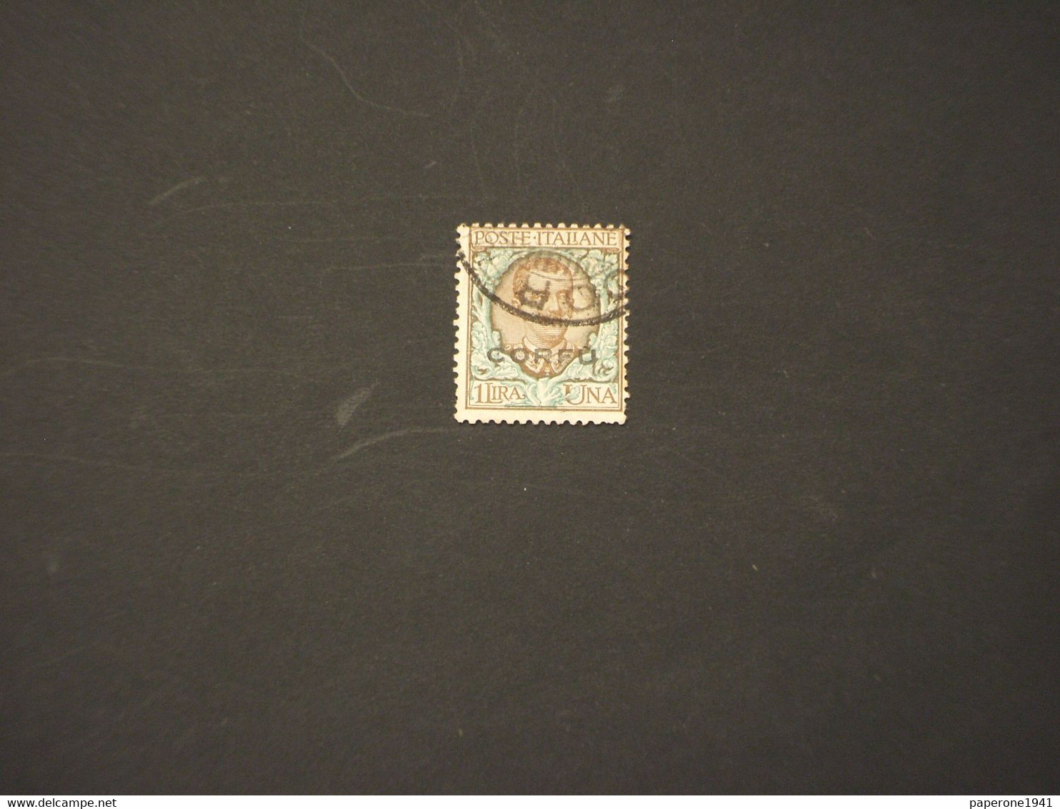 CORFU' - 1923 RE/FLOREALE L. 1 - TIMBRATI/USED - Corfou