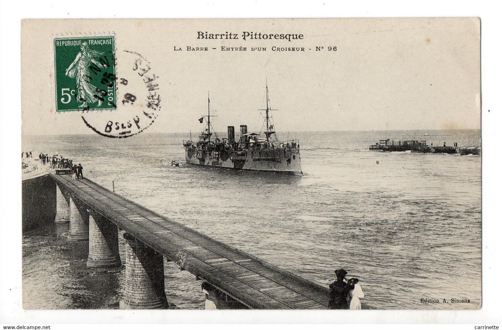 BIARRITZ - La Barre (du Boucau) - Entrée D'un Croiseur - Boucau