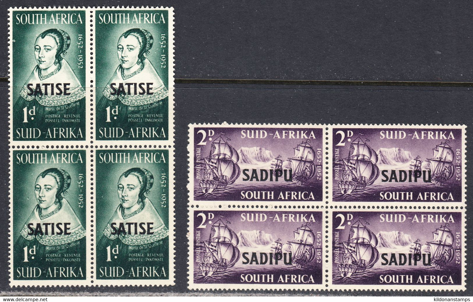 South Africa 1952 Tercentenary, Mint No Hinge, Sc# ,SG 141-142 - Neufs