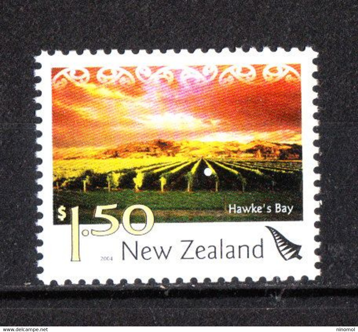 Nuova Zelanda  New Zealand  -  2004.  Filari Di Vigneti . Rows Of Vineyards. MNH - Agriculture