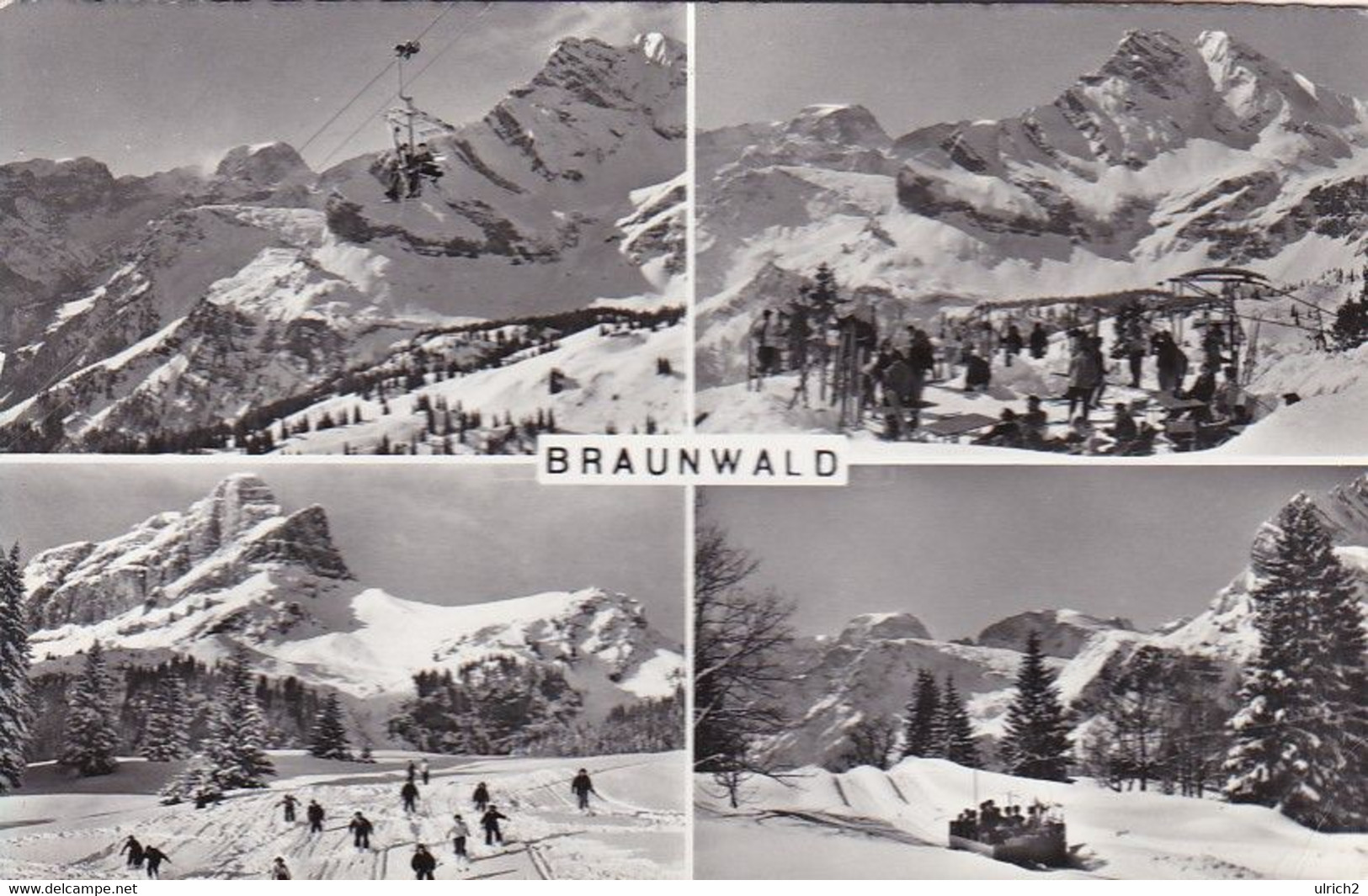 AK Braunwald - Mehrbildkarte - 1962  (52678) - Braunwald