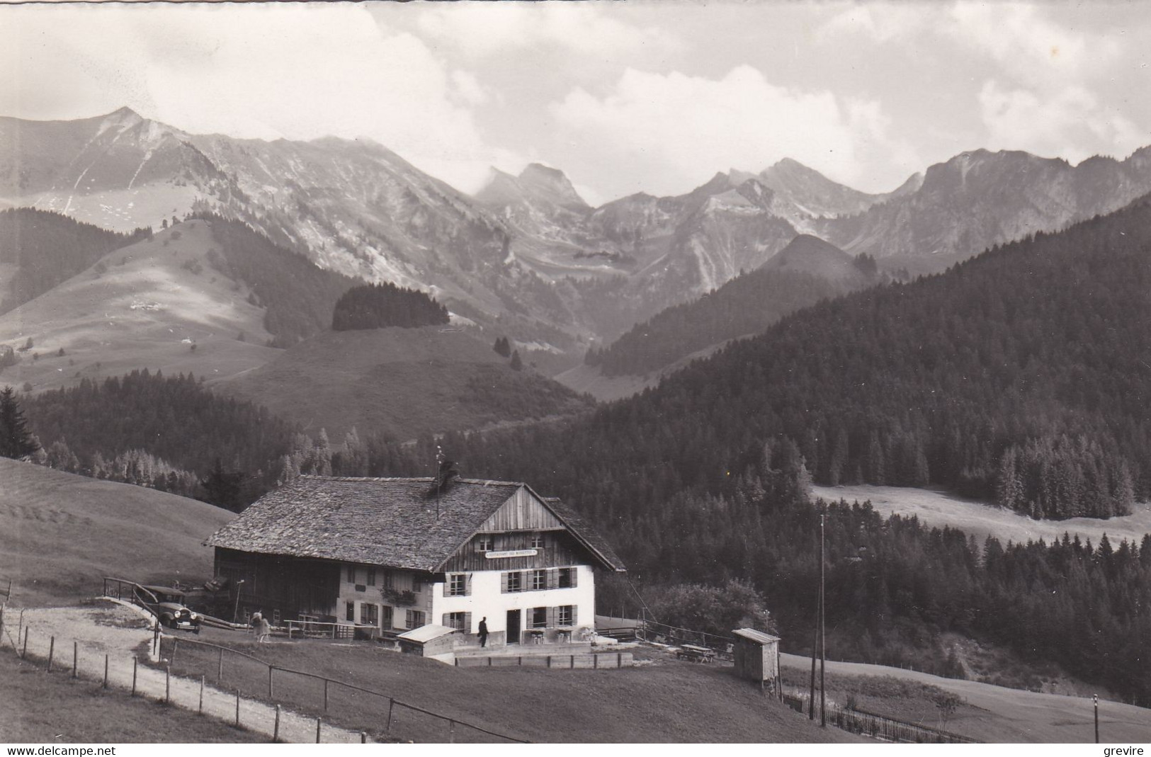 Cerniat, La Valsainte, Restaurant Des Mossettes. Carte-photo - Cerniat 