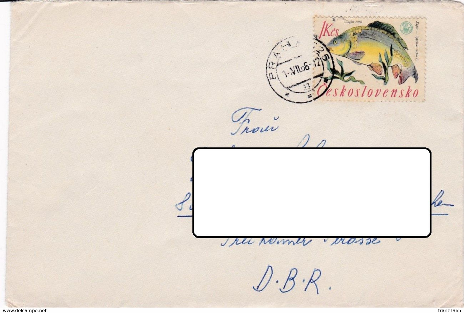 Lettera Viaggiata Dalla Cecoslovacchia Alla Germania Praha - Other & Unclassified