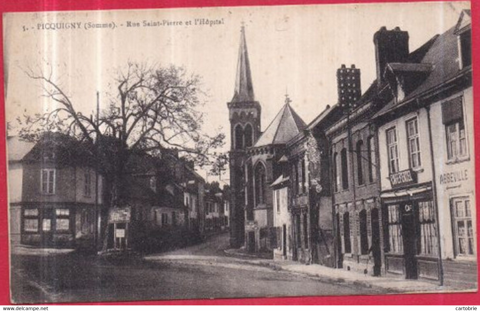 Dépt 80 - PICQUIGNY - Rue Saint-Pierre Et L'Hôpital - Picquigny