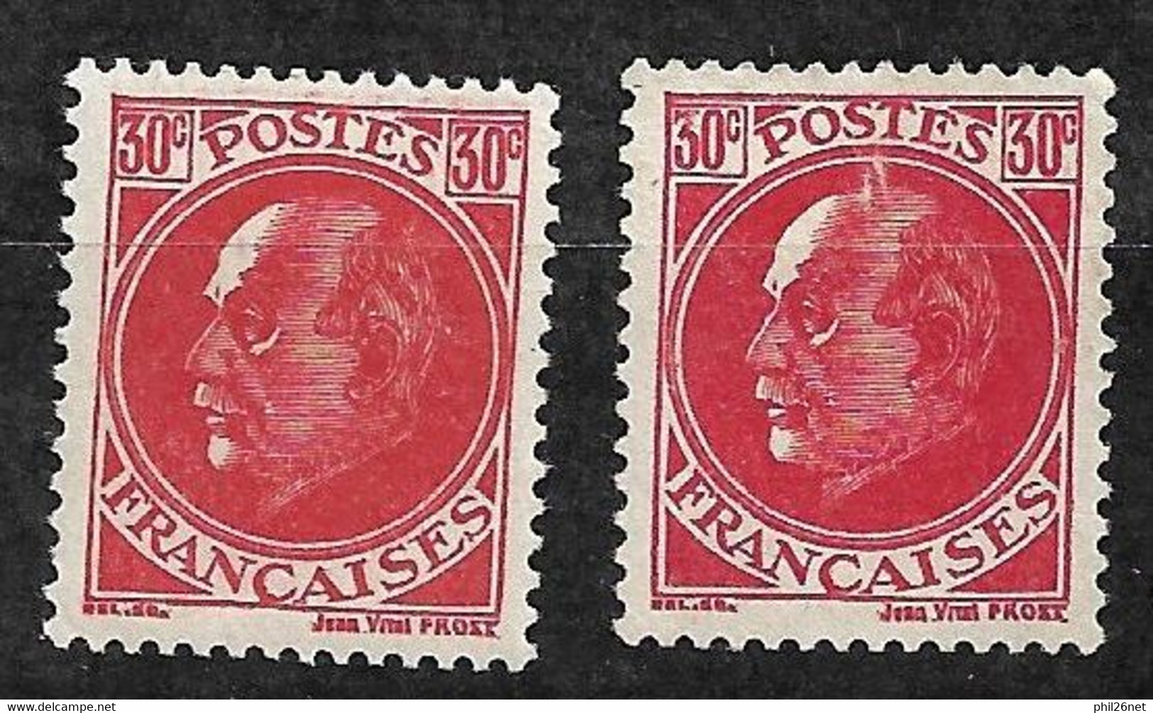 France  N° 506 Neuf * ** TB Et N° 506  Neuf (*)   Variété Avec Casque à Pointe (sur Le Crane Du Maréchal  !  - Unused Stamps