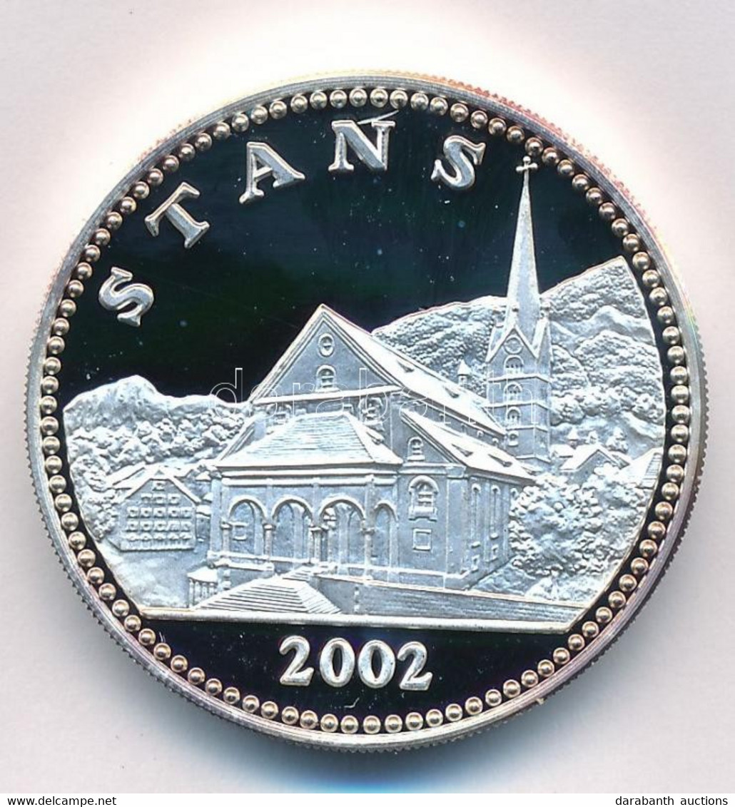 Svájc 2002. "Stans" Jelzett Ag Emlékérem (31,41g/0.999/32mm) T:PP Switzerland 2002. "Stans" Hallmarked Ag Commemorative  - Ohne Zuordnung