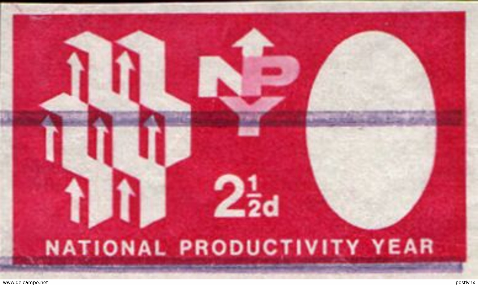 GREAT BRITAIN 1962 Industry Production NPY 2½d OVPT.IMPERF. ERROR:no Head No Gum - Errors, Freaks & Oddities (EFOs