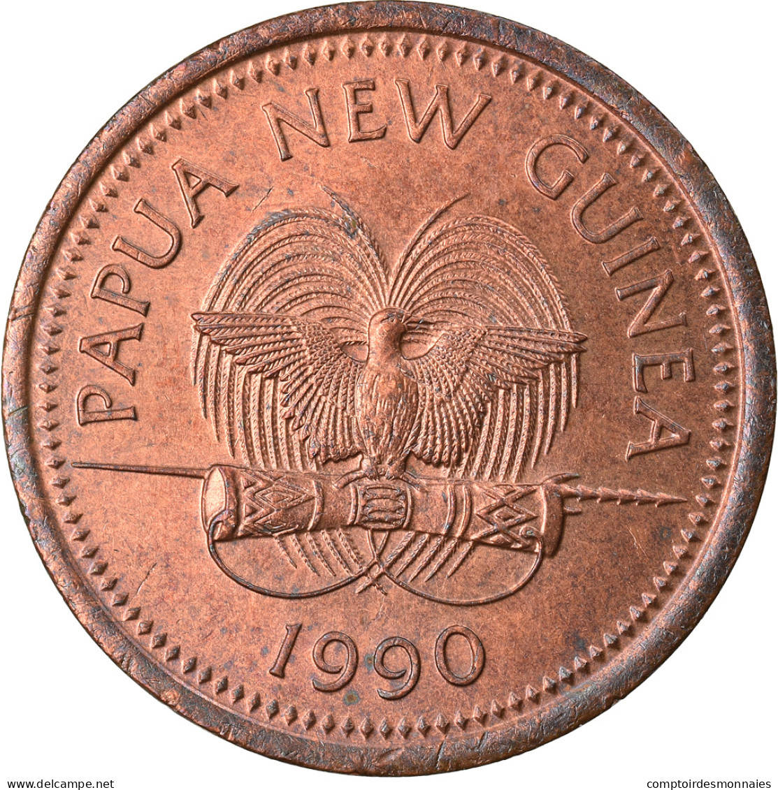 Monnaie, Papua New Guinea, 2 Toea, 1990, TTB+, Bronze, KM:2 - Papua-Neuguinea