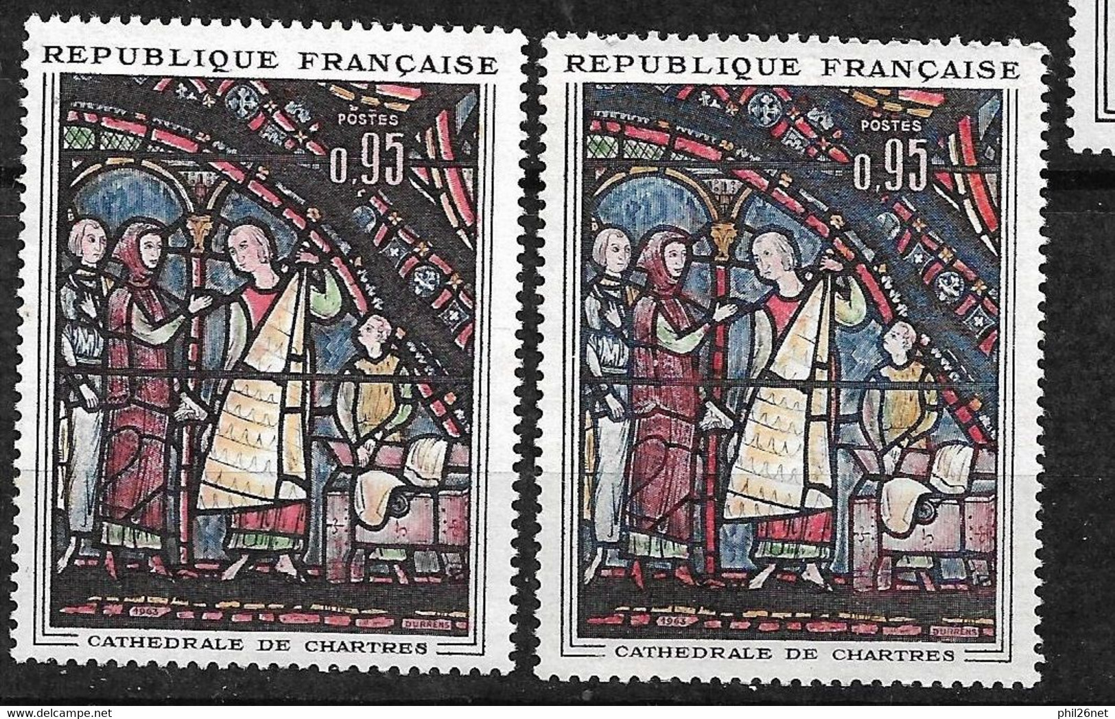 France Dallay  N° 1409 Et 1409a  Couleurs Décalées  Neufs *  * TB= MNH VF   - Nuovi