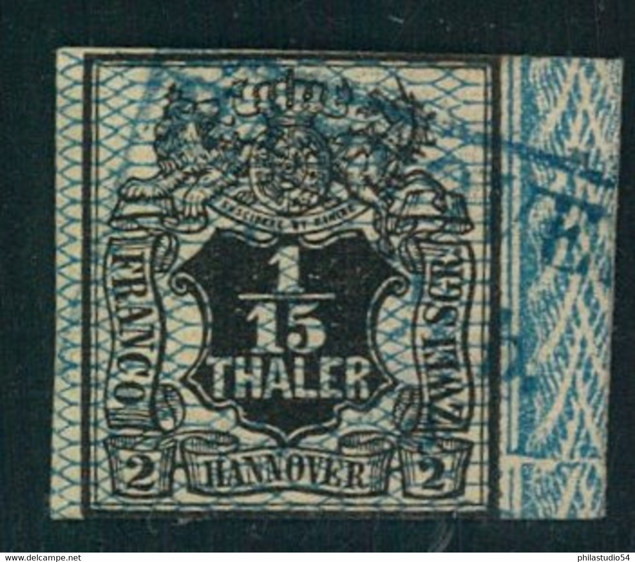 1856,  1/15 Thaler Mit Unterdruck Und Rechter Randleiste - Hannover