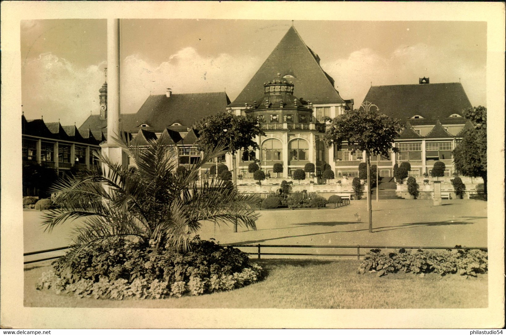 1939, Ansichtskarte Mit Werbestempel "ZOPPOT (FREIESTADT DANZIG) - Internationales Kasino" - Cartas & Documentos