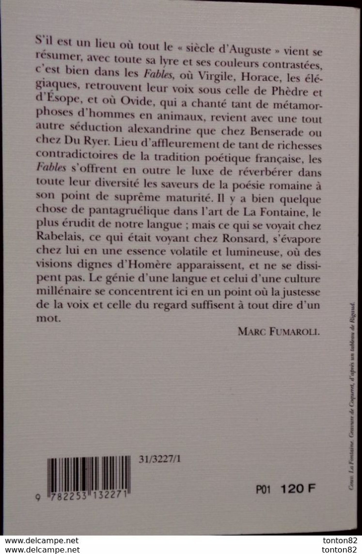 La Fontaine - Fables - Éditions De Marc Funaroli " - La Pochothèque " - ( 1997 ) . - Auteurs Français