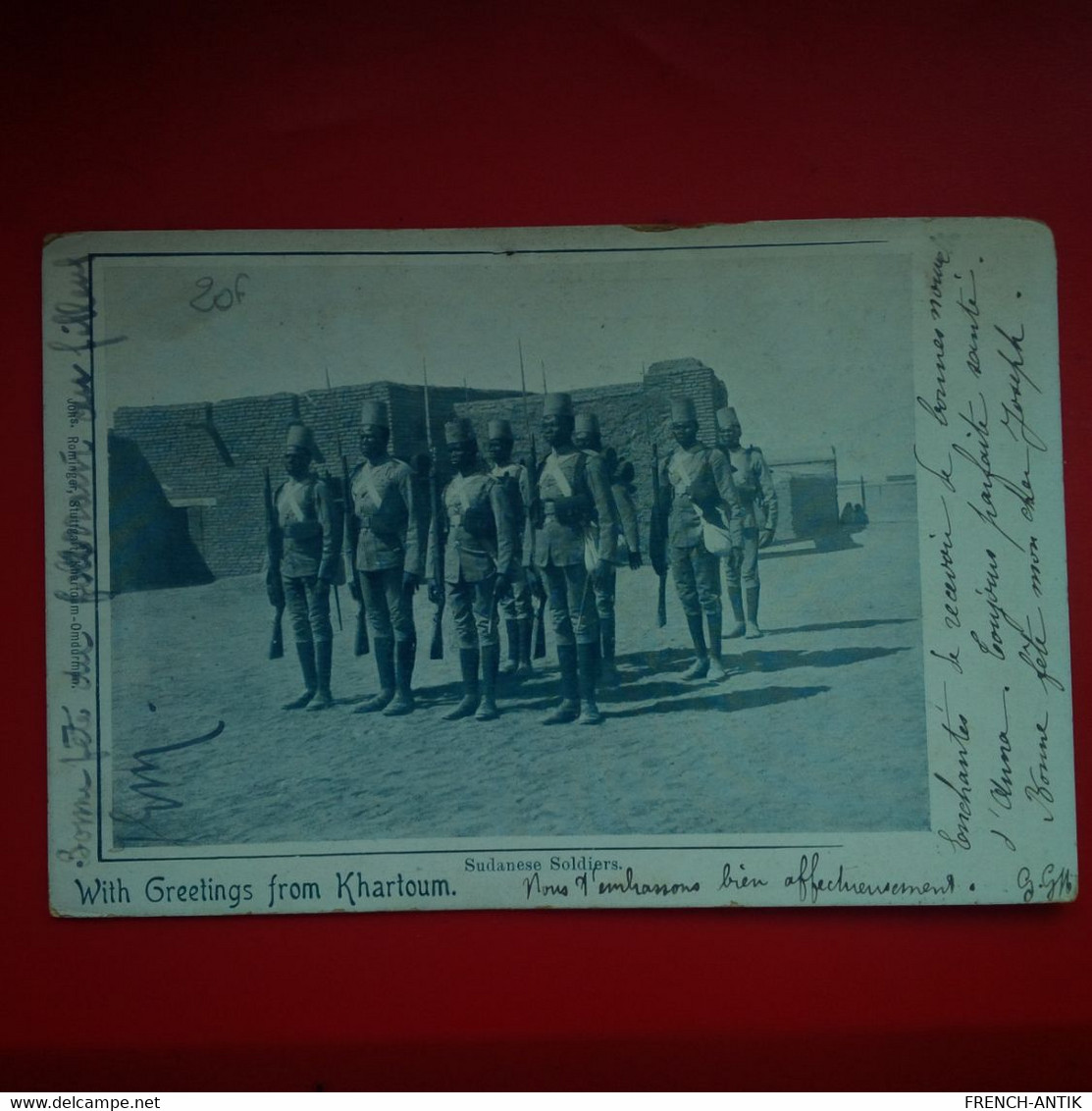 WITH GREETINGS FROM KHARTOUM SUDANESE SOLDIERS - Sudán