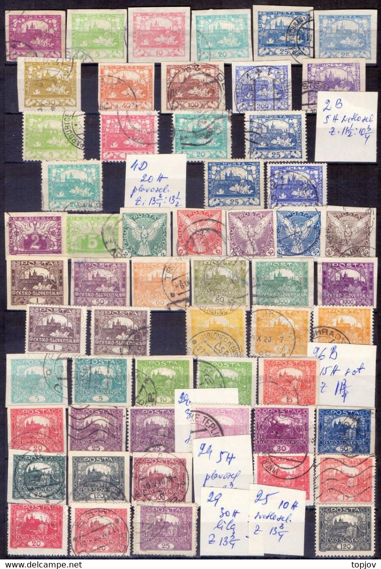 CZECHOSLOVAKIA - COLLECTIONS  1918 To 1965 - **/*/o - 30 Scans - Other & Unclassified