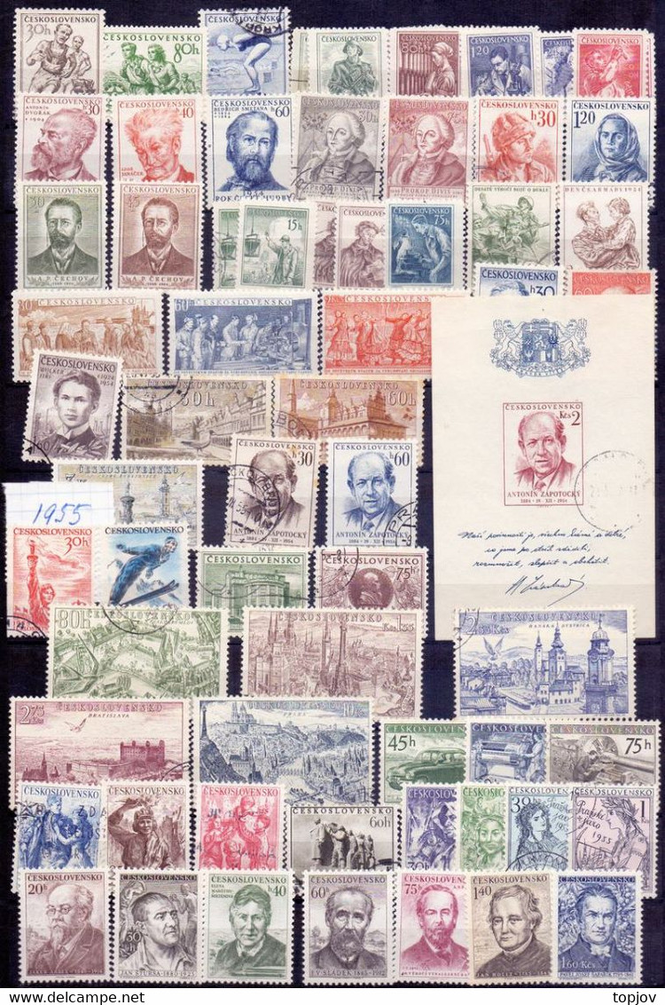 CZECHOSLOVAKIA - COLLECTIONS  1918 to 1965 - **/*/o - 30 scans