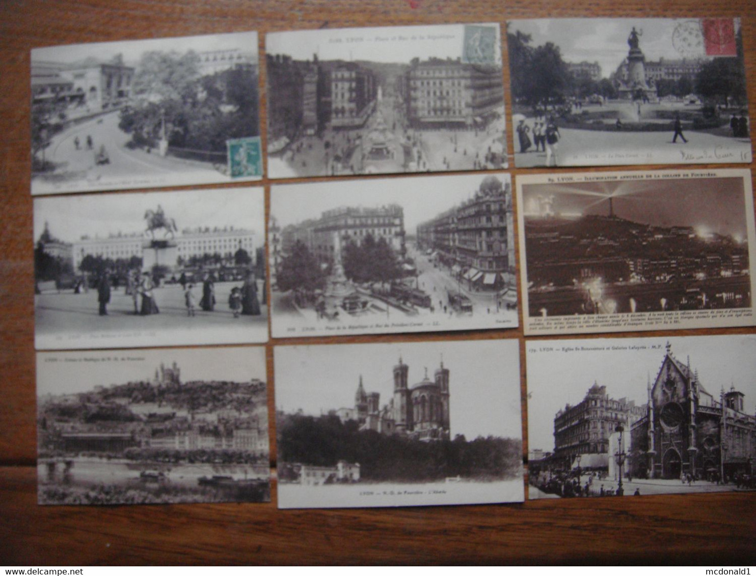 France - Rhône (69) - Lot de 54 cartes de LYON