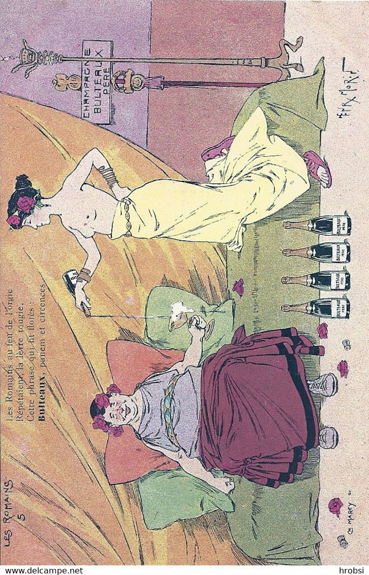 Illustrateur Morin Henri, Champagne Doulteaux, N 5, Les Romains - Morin, Henri