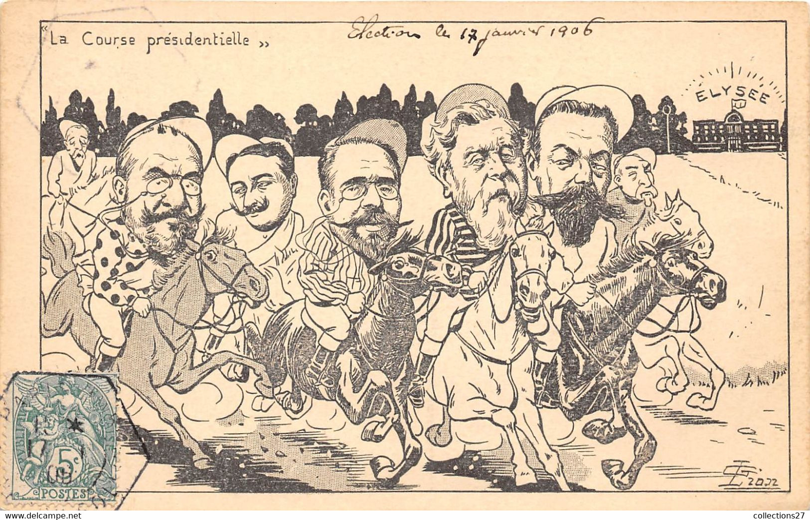 LA COURSE PRESIDENTIELLE- ELECTIONS LES 17 JANVIER 1906 - Personaggi