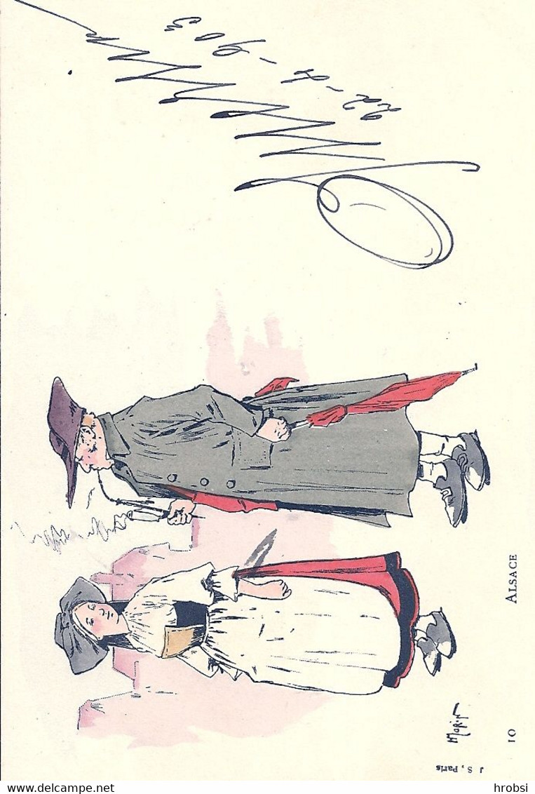 Illustrateur Morin Henri, Les Régions, Coutume, Alsace - Morin, Henri