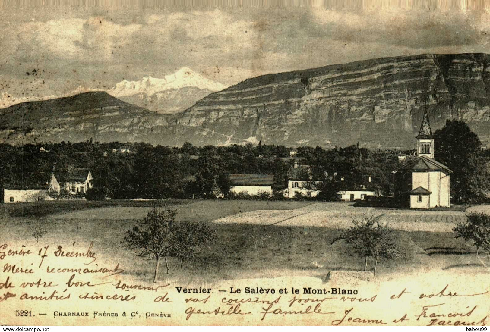 Pays Divers  / Suisse  Schweizerisch / Vernier / Le Saléve Et Le Mont-blanc - Vernier