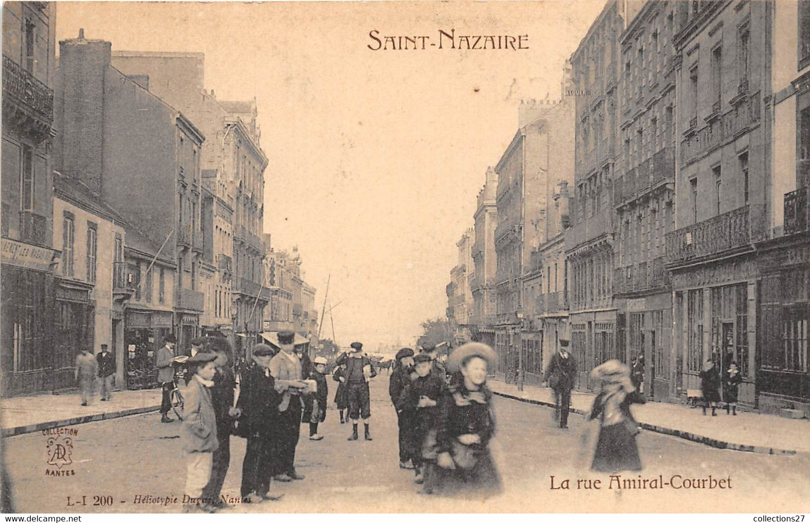 44-SAINT-NAZAIRE- LA RUE AMIRAL-COURBET - Saint Nazaire