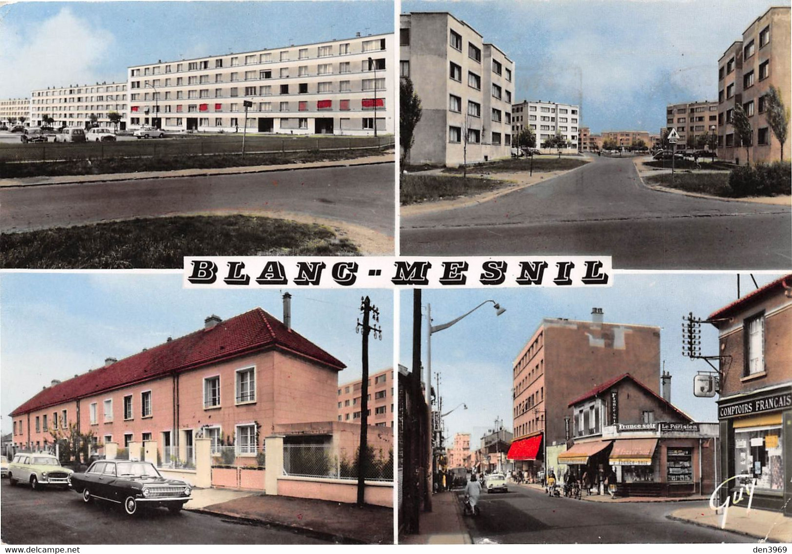 BLANC-MESNIL - Cités Saint-Just Et Victor Hugo - Square L. Kotas, Rue Henri Barbusse - Automobiles, Immeubles, HLM - Le Blanc-Mesnil