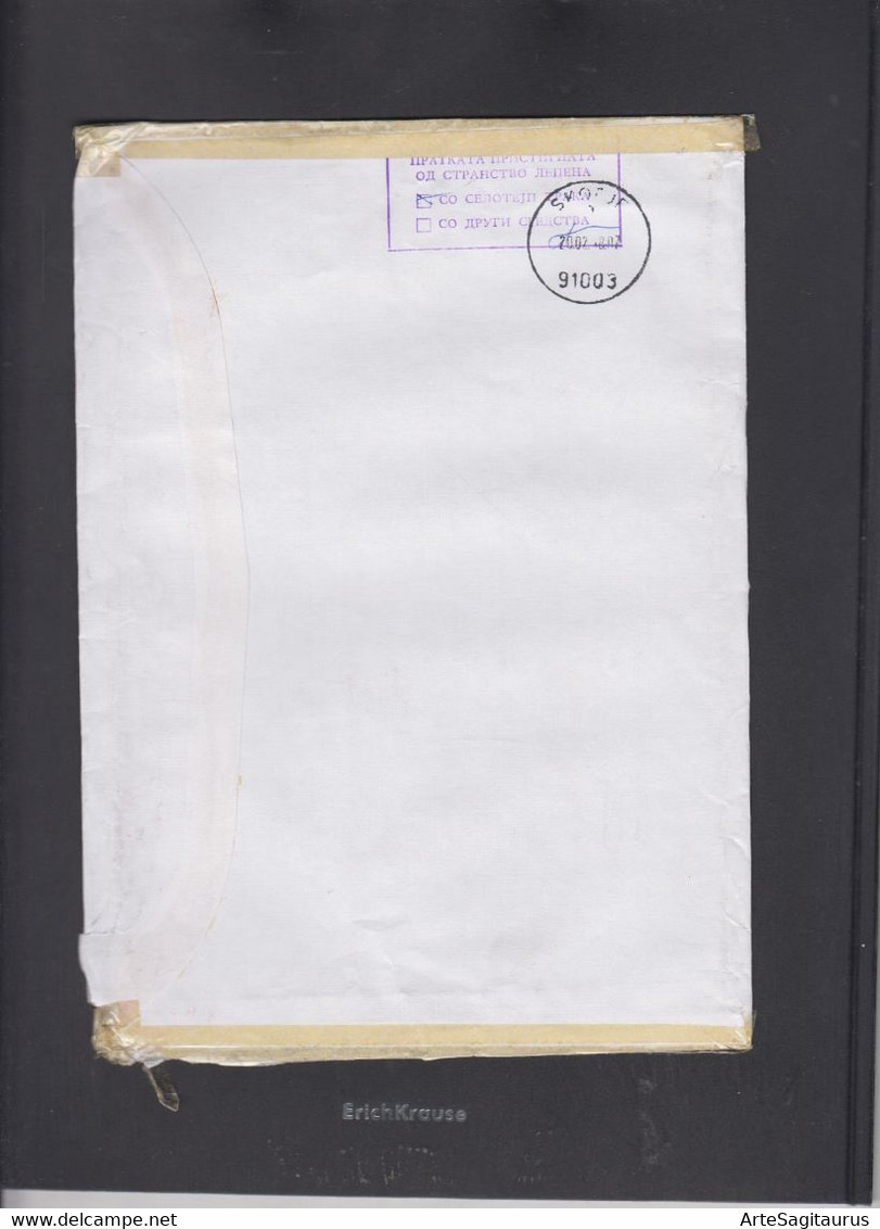 CANADA, R-COVER, SEAL "DAMAGED LETTER", REPUBLIC OF MACEDONIA  (006) - Lettres & Documents