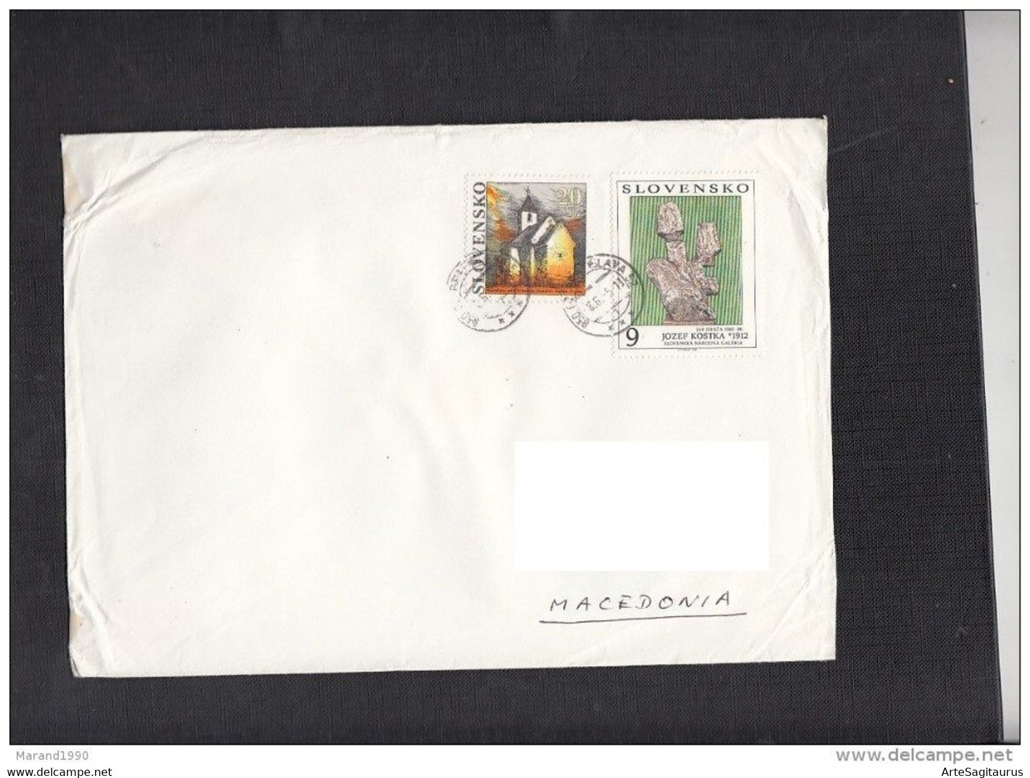 SLOVAKIA, COVER, ART, REPUBLIC OF MACEDONIA  (006) - Cartas & Documentos