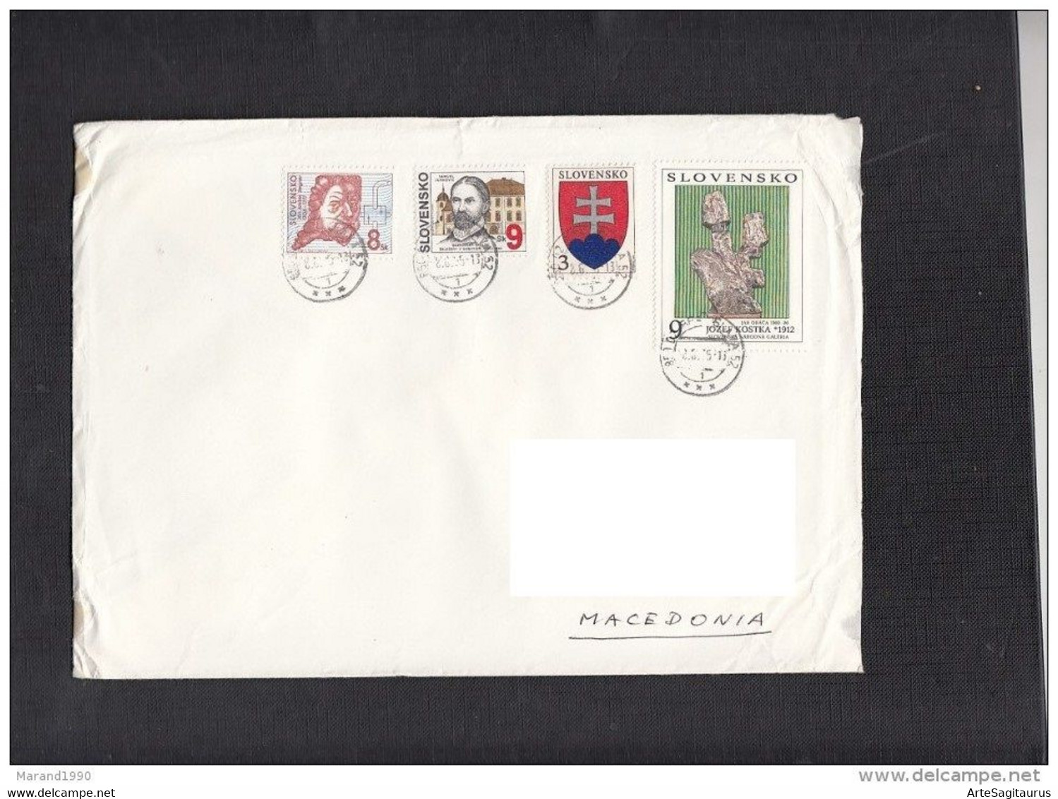 SLOVAKIA, COVER, REPUBLIC OF MACEDONIA  (006) - Cartas & Documentos