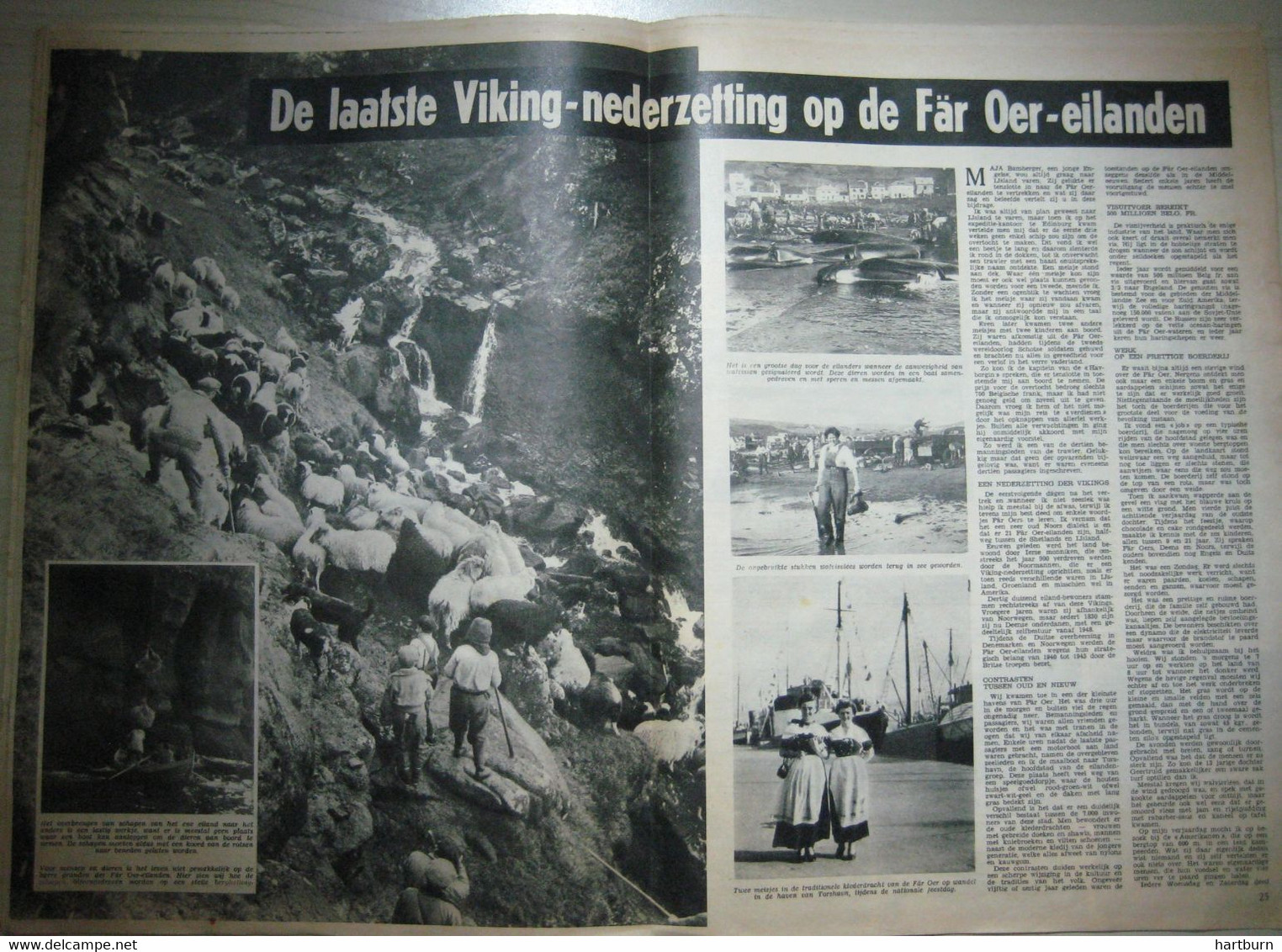 Viking Nederzetting Op De Faeröer Eilanden (01.12.1955) Atlantische Oceaan In De Driehoek Schotland-Noorwegen-IJsland - Altri & Non Classificati