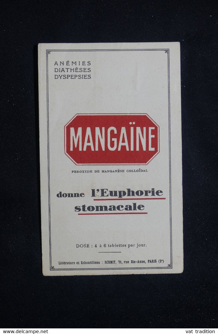 RÉUNION - Type Carte De L 'île Sur Document Publicitaire Médicale Mangaïne  - L 77393 - Lettres & Documents