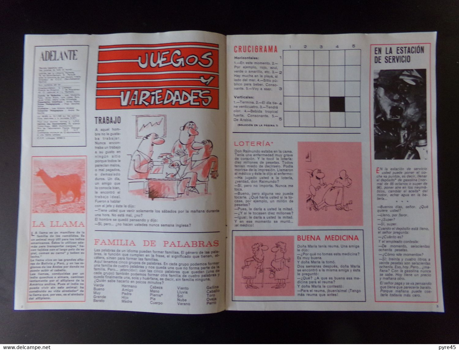 Revue " Adelante " N° 6, Mars 1975 - Libri Bambini E Ragazzi