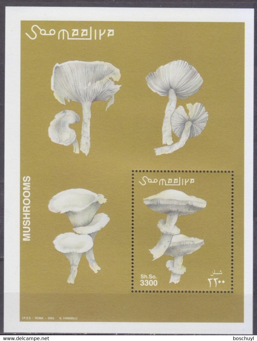 Somalia, 2002, Mushrooms, MNH, Michel Block 94 - Somalia (1960-...)