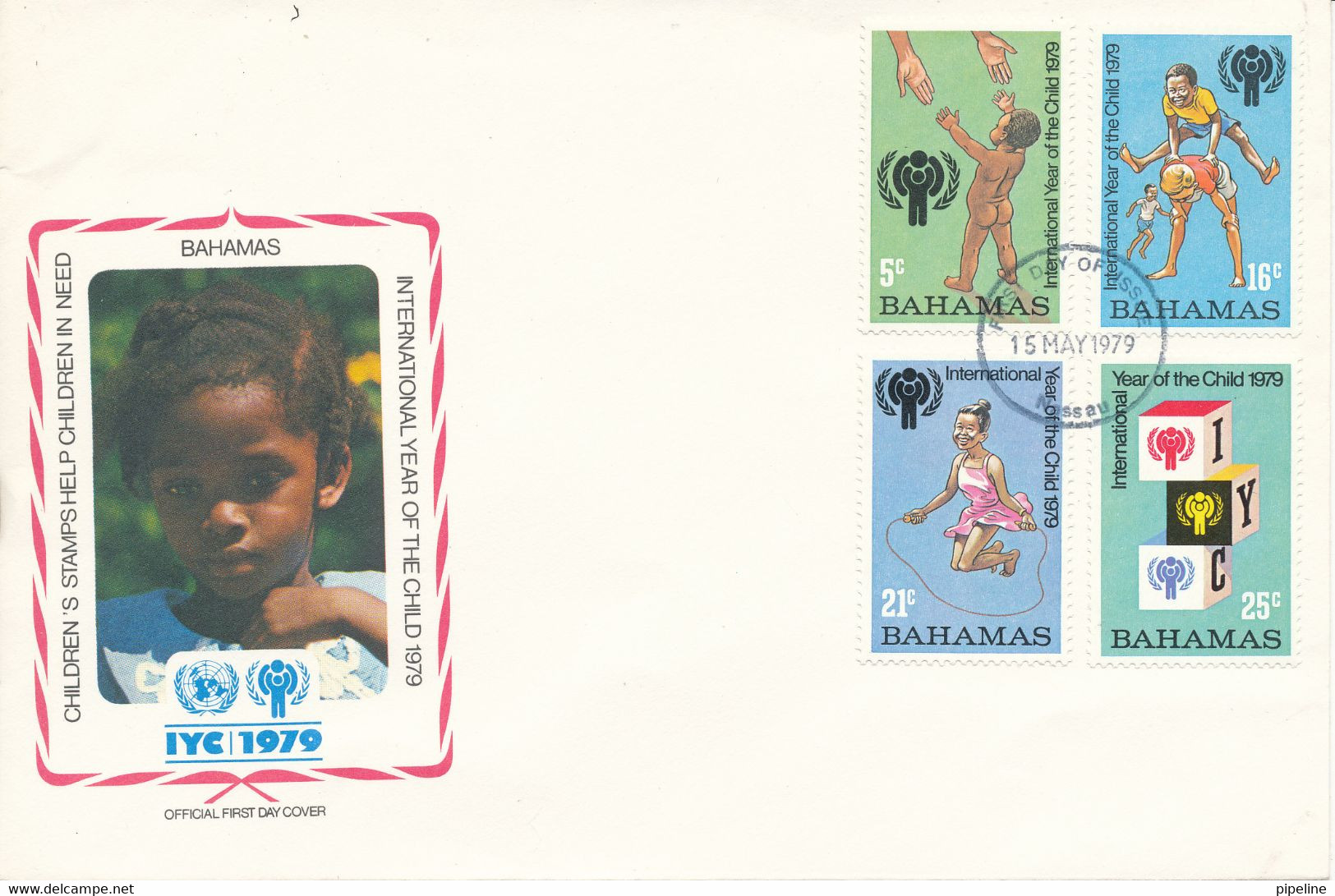 Bahamas FDC 15-5-1979 International Year Of The Child With Cachet - Bahamas (1973-...)