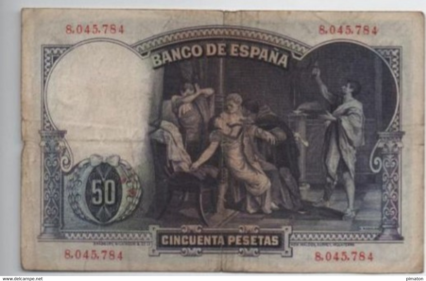 BILLET Espagnol - 50 PESETAS  25-4-1931 - Other & Unclassified