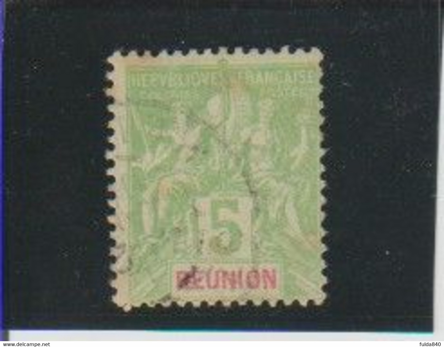 REUNION. (Y&T) 1892 - N°35  *Papier Teinté* 5c. Obli - Altri & Non Classificati