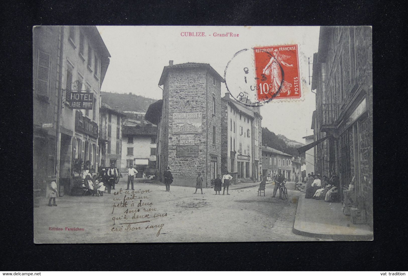 FRANCE - Carte Postale De Cublize - La Grande Rue - L 77432 - Sonstige & Ohne Zuordnung