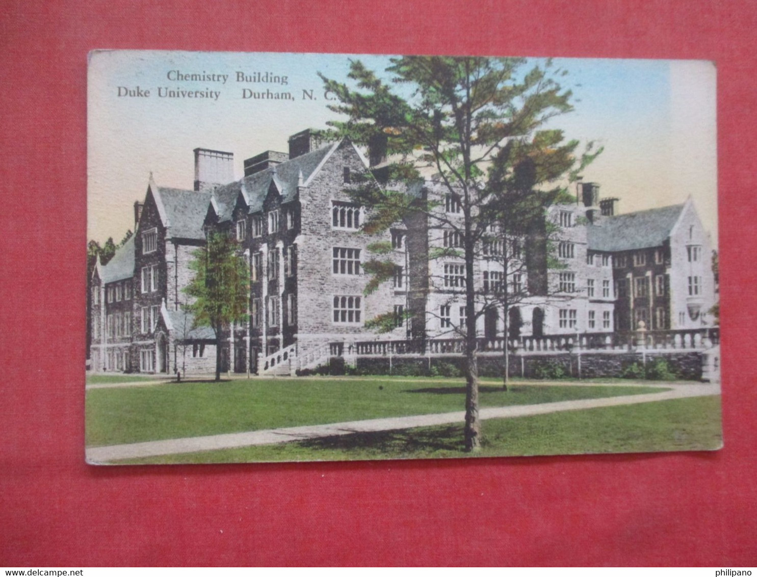 Hand Colored Chemistry Building Duke University  North Carolina > Durham>     Ref 4486 - Durham