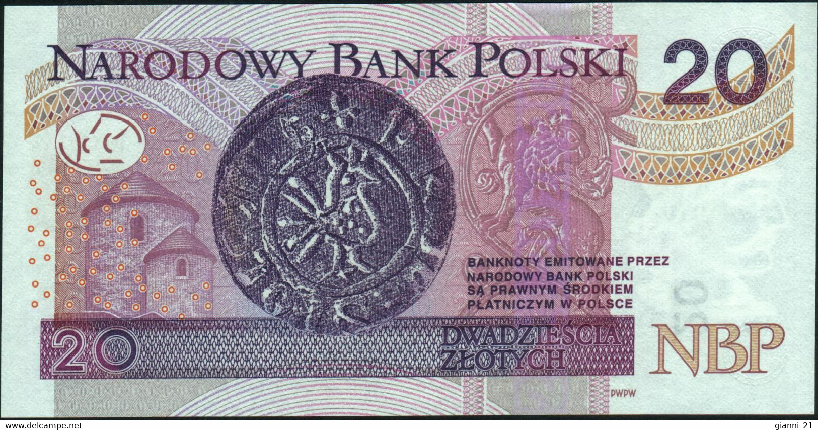 ♛ POLAND - 20 Zlotych 15.09.2016 {Narodowy Bank Polski} UNC P.184 B - Poland