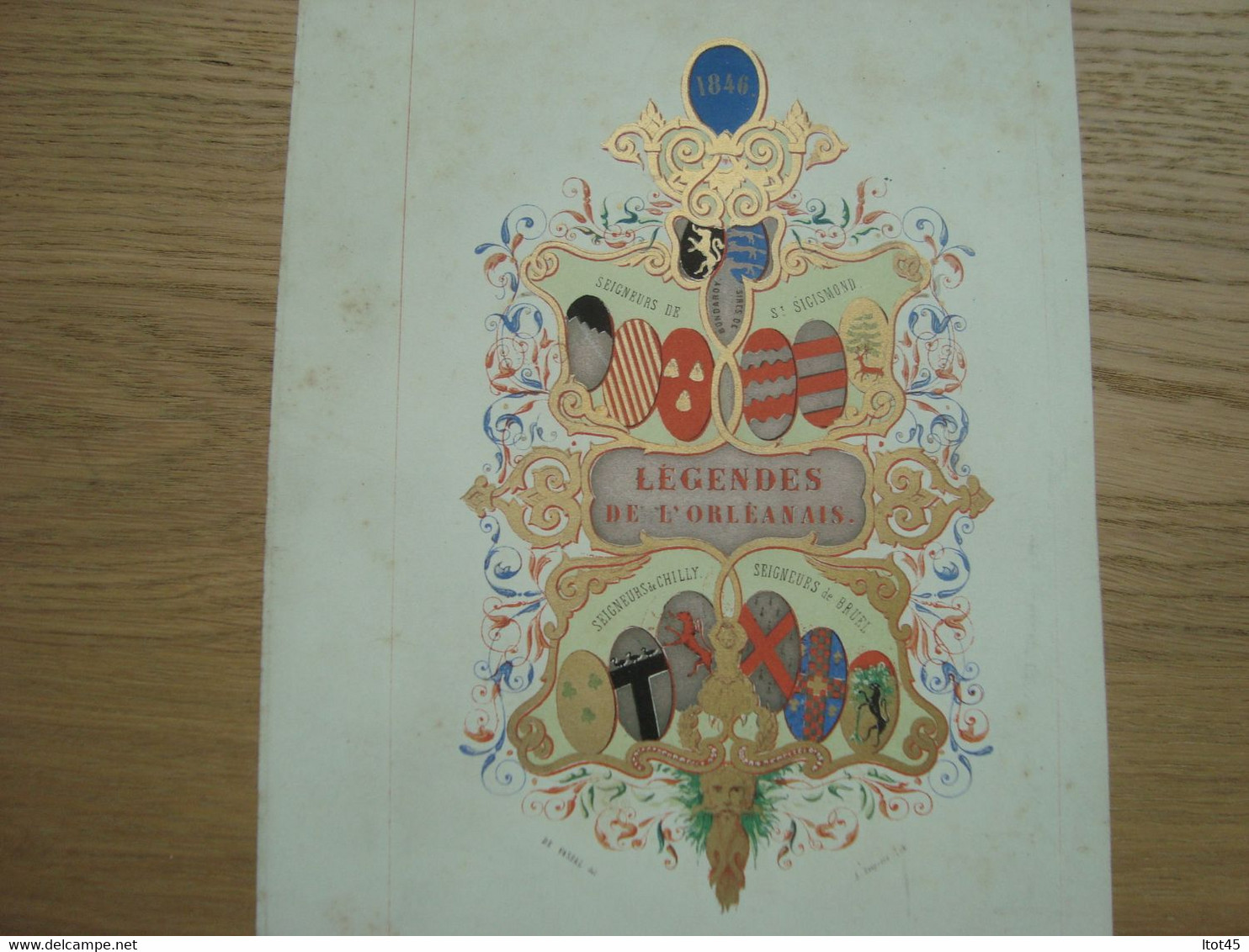 IMPRIME LEGENDES DE L'ORLEANAIS 1846 - Collections