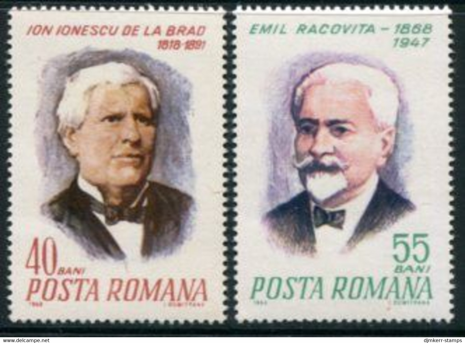 ROMANIA 1968 Birth Anniversaries MNH / **   Michel 2684-85 - Nuevos