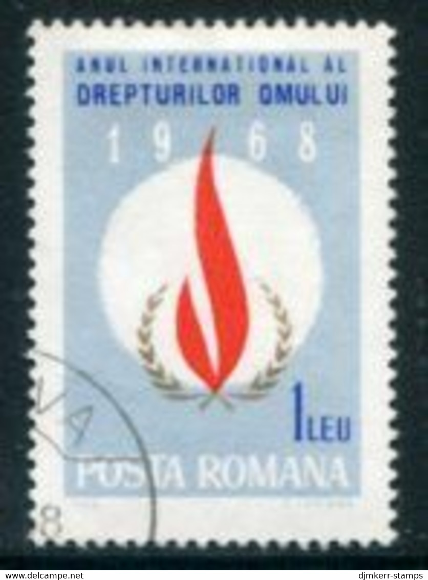 ROMANIA 1968 Human Rights Year Used.  Michel 2674 - Usado