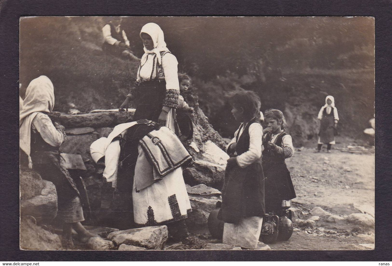 CPA Macédoine Carte Photo Voir Dos - Noord-Macedonië