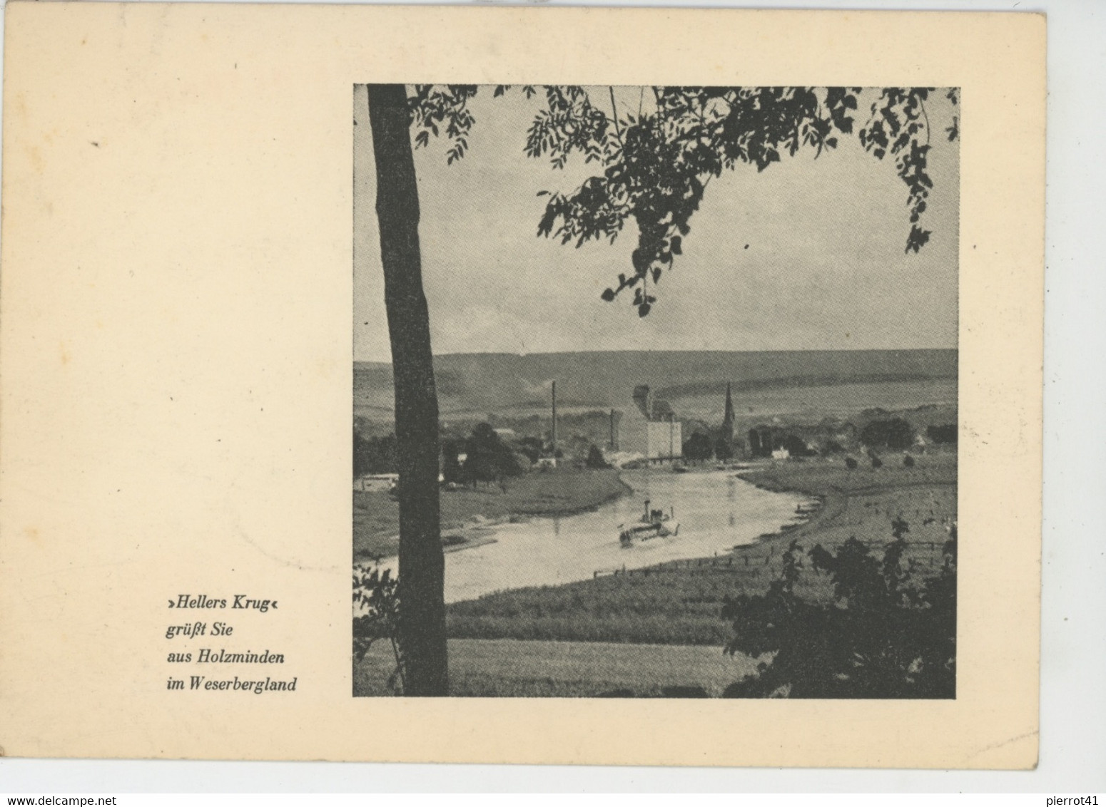 ALLEMAGNE - HOLZMINDEN - Carte De Bonne Année "HELLERS KRUG Grüsst Sie Aus HOLZMINDEN Im Weserbergland " - Holzminden