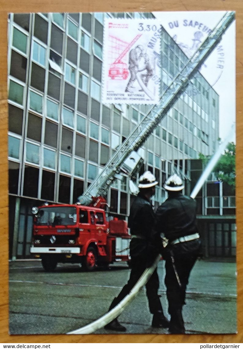 Carte Maximum Card Les Pompiers De Mulhouse Les Maximaphiles Français 1982 - Feuerwehr