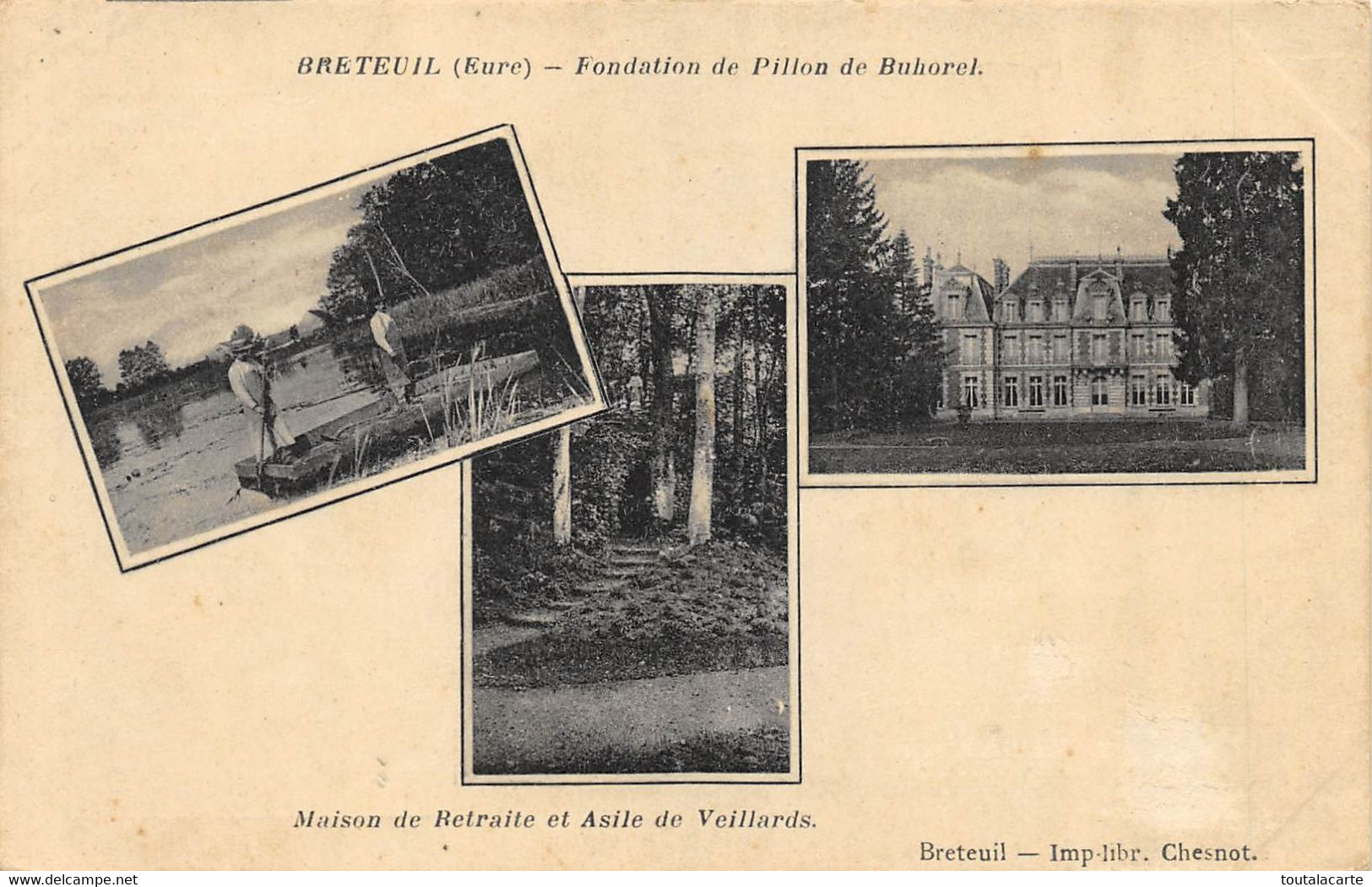 CPA 27 BRETEUIL FONDATION DE PILLON DE BUHOREL - Breteuil