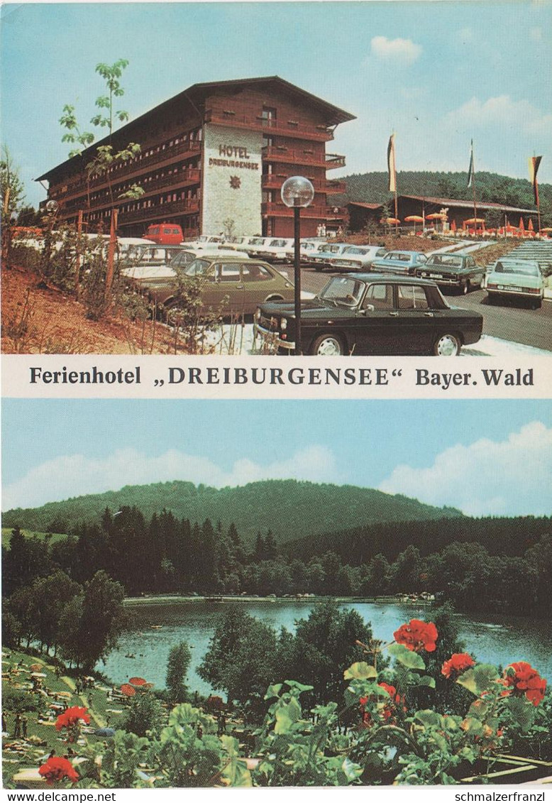 AK Tittling Ferien Hotel Dreiburgensee A Loderhof Thurmansbang Bayerischer Wald Stempel ITB Tourismus Börse Berlin 1976 - Freyung