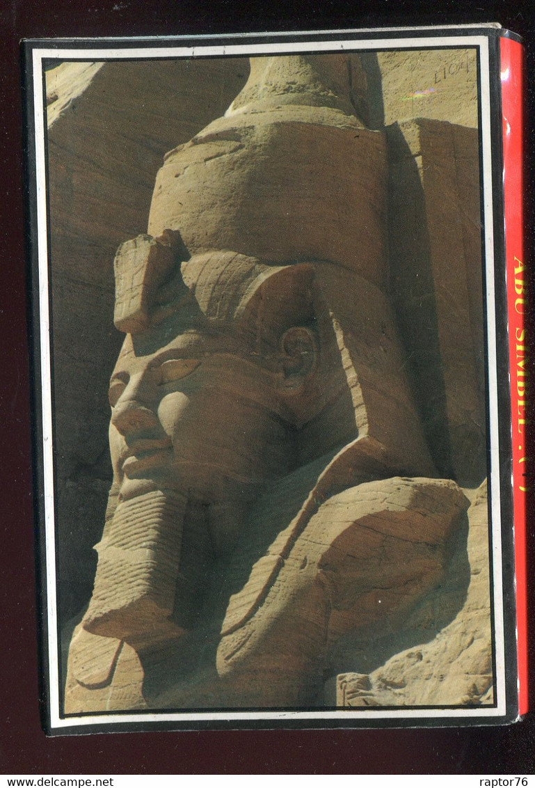 CPM Egypte Temple Abou Simbel Carnet  Dépliant 18  Cartes Complet - Temples D'Abou Simbel